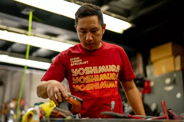 Yoshimura Shades Tee Cardinal