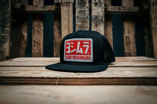 Yoshimura Team Snapback Trucker Hat Black