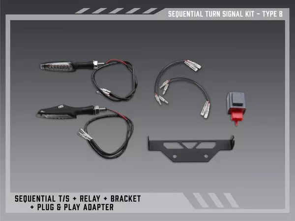 Yoshimura Type B Sequential Signal Kit For V2 Fender Eliminators