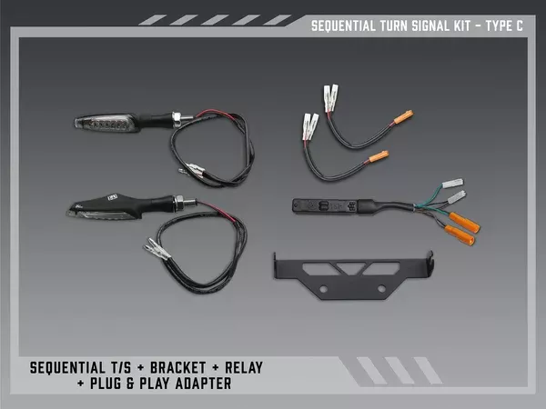 Yoshimura Type C Sequential Signal Kit For V2 Fender Eliminators