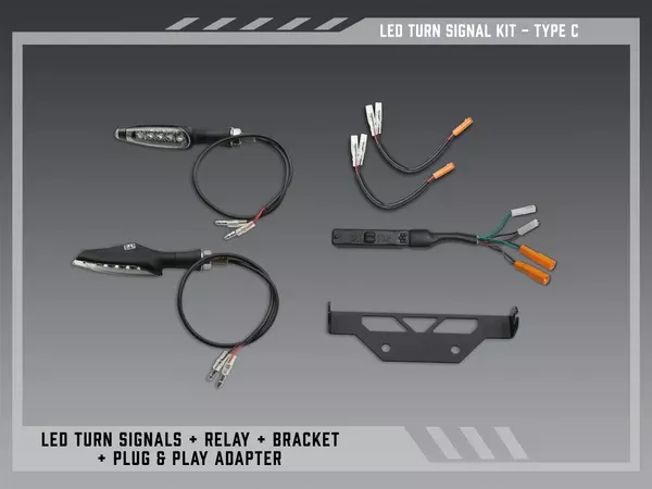 Yoshimura Type C Standard LED Signal Kit For V2 Fender Eliminators