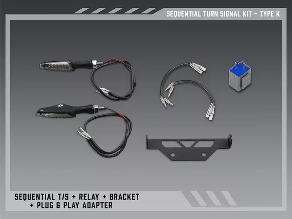 Yoshimura Type K Sequential Signal Kit For V2 Fender Eliminators