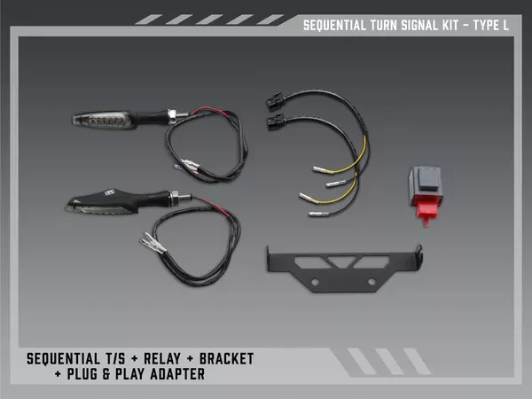 Yoshimura Type L Sequential Signal Kit For V2 Fender Eliminators