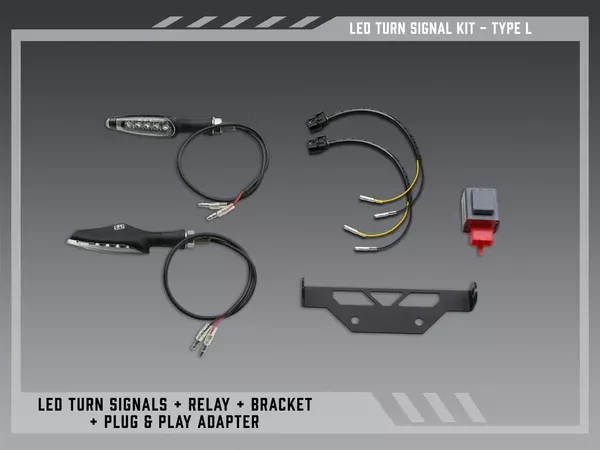 Yoshimura Type L Standard LED Signal Kit For V2 Fender Eliminators