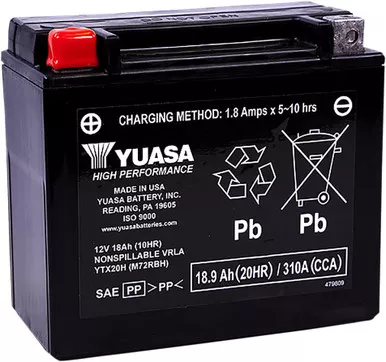 Yuasa YUAM72RBH Factory Activated Battery