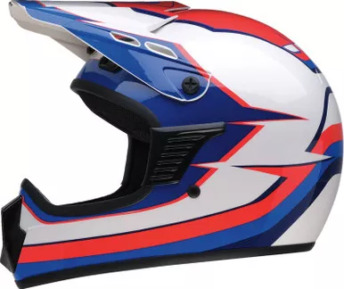 Z1R Child Dirt Maxx Vortex Red White Blue Helmet