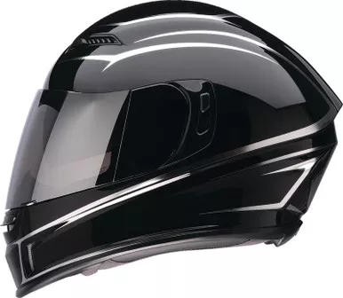 Z1R Jackal Foil Black Silver Helmet