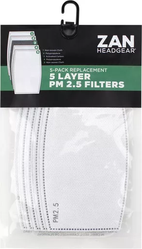 Zanheadgear Replacement Pm2.5 Filter 5/Pk – FILTER-01